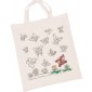 Lot de 6 sacs à colorier papillons