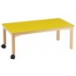 Table 120x 80 à roulettes