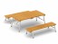 Table d'extérieur pliable avec banc