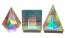 Prisme lumineux diamant 3D
