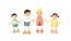 La famille -Assortiment 4 figurines maison de poupée