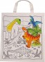 Lot de 6 sacs à colorier dinosaures